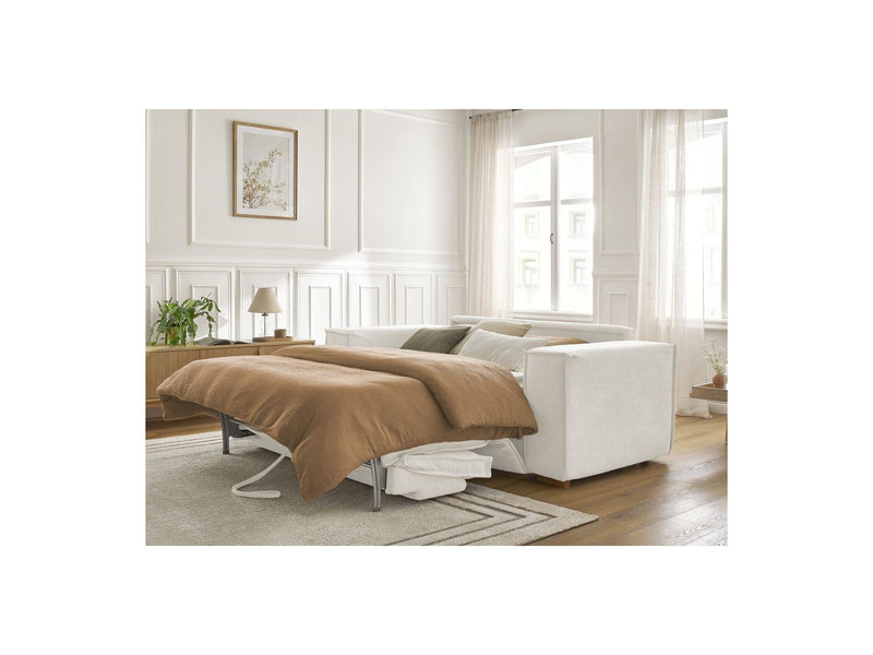 Canapé Droit Convertible Ouverture Express - Chelsea - Tissu Texturé - 160X200