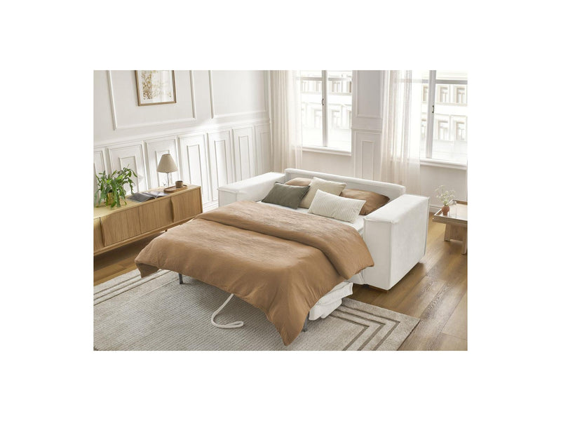 Canapé Droit Convertible Ouverture Express - Chelsea - Tissu Texturé - 140X200