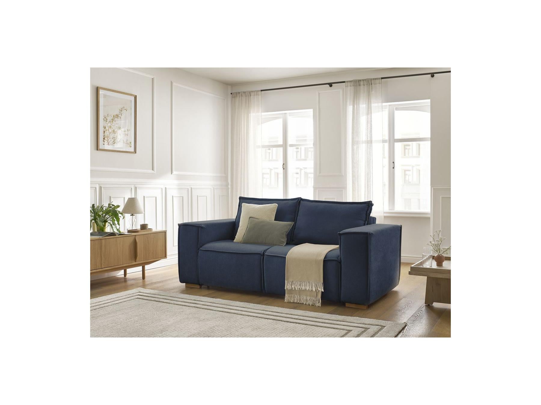 Chelsea - Straight Sofa Bed with Express Opening - Textured Fabric - 140X200