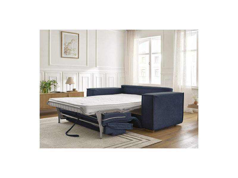 Canapé Droit Convertible Ouverture Express - Chelsea - Tissu Texturé - 140X200