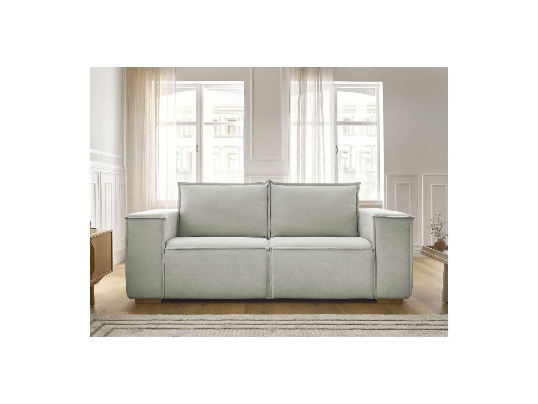 Chelsea - Straight Convertible Sofa with Express Opening - Textured Fabric - 160 x 200
