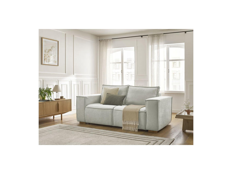 Canapé Droit Convertible Ouverture Express - Chelsea - Tissu Texturé - 160X200