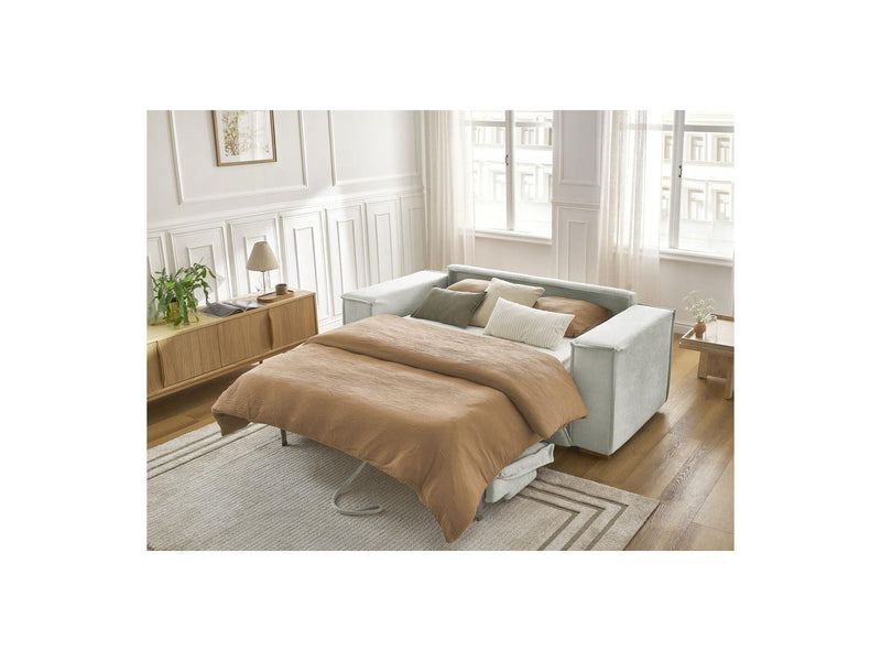 Canapé Droit Convertible Ouverture Express - Chelsea - Tissu Texturé - 140X200