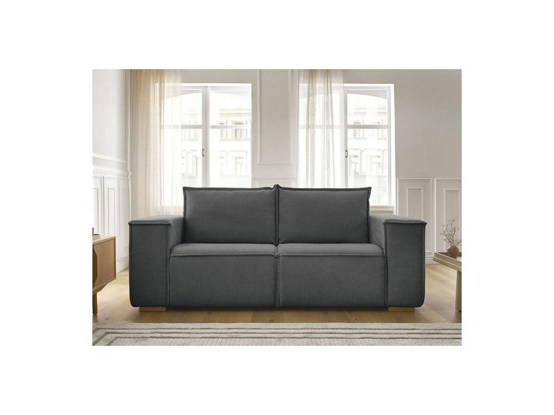 Canapé Droit Convertible Ouverture Express - Chelsea - Tissu Texturé - 140X200