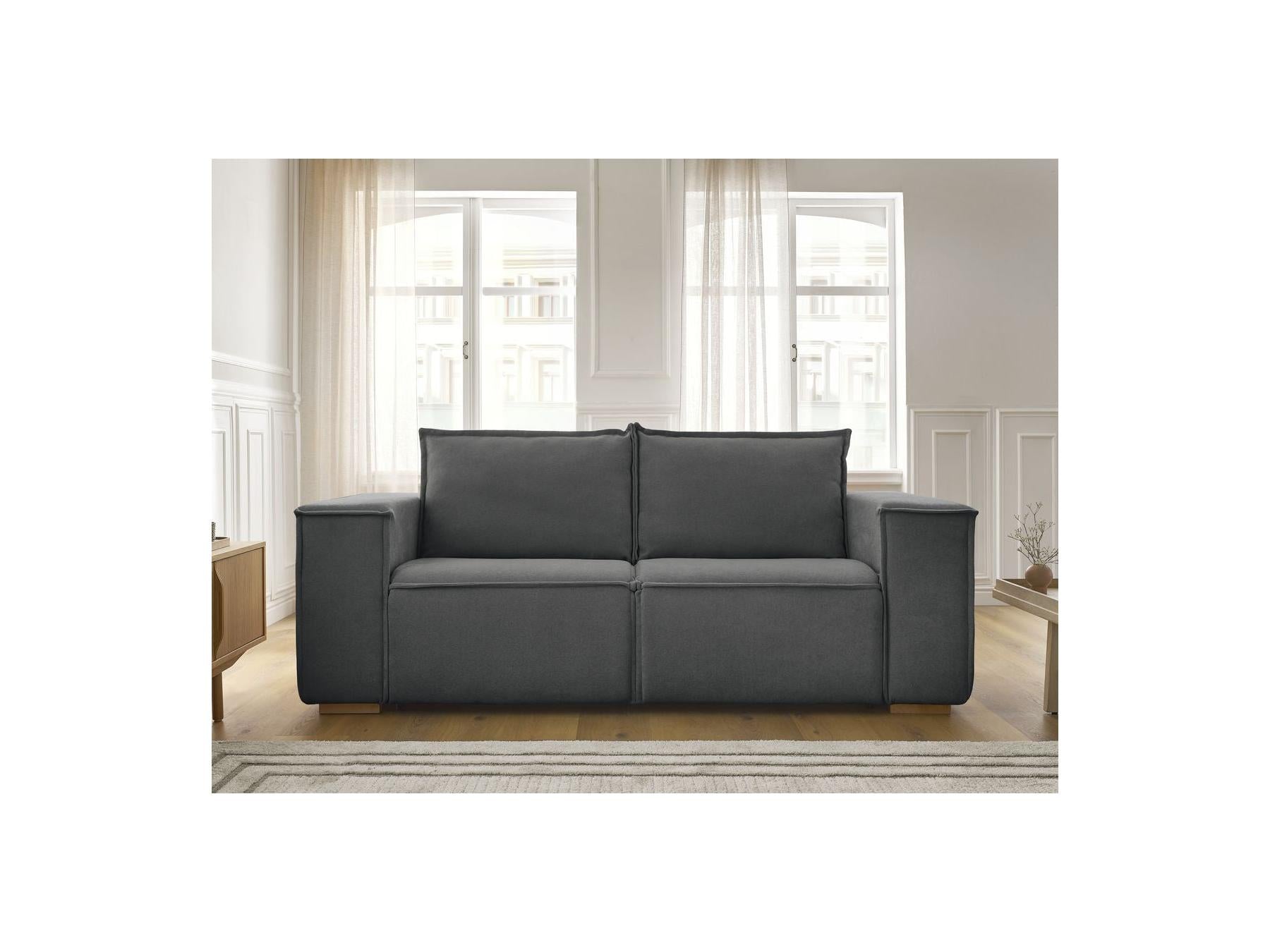 Chelsea - Straight Convertible Sofa with Express Opening - Textured Fabric - 160 x 200