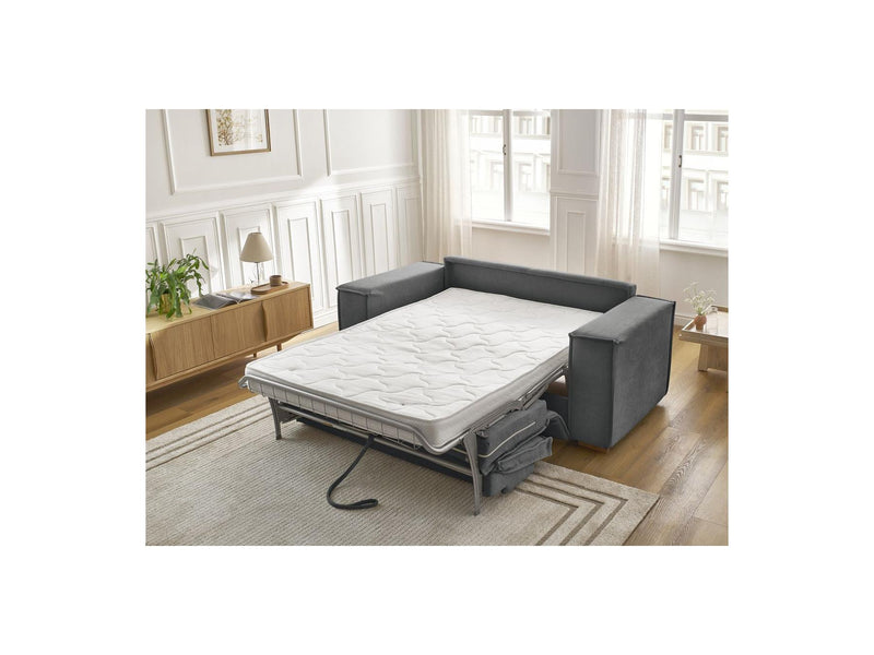 Canapé Droit Convertible Ouverture Express - Chelsea - Tissu Texturé - 140X200