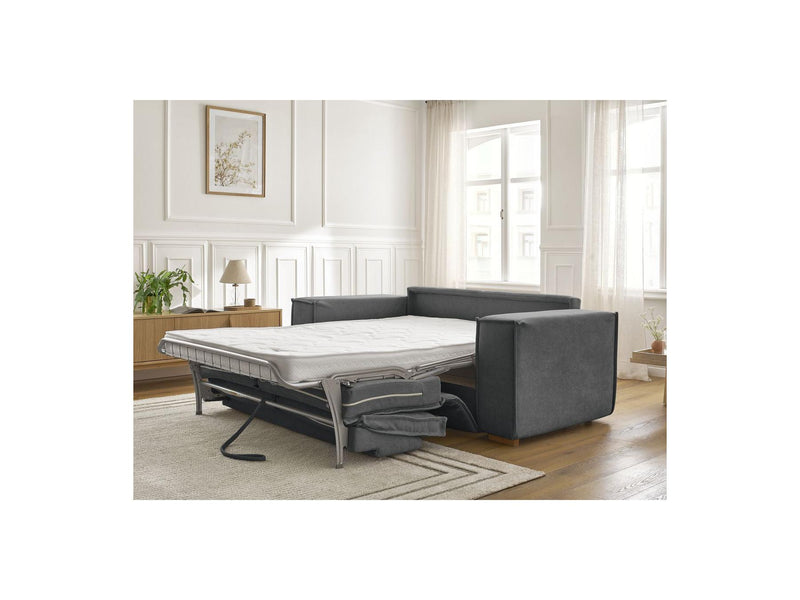 Canapé Droit Convertible Ouverture Express - Chelsea - Tissu Texturé - 140X200