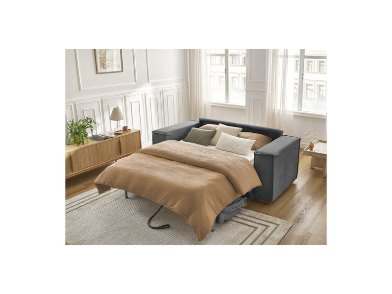 Canapé Droit Convertible Ouverture Express - Chelsea - Tissu Texturé - 140X200