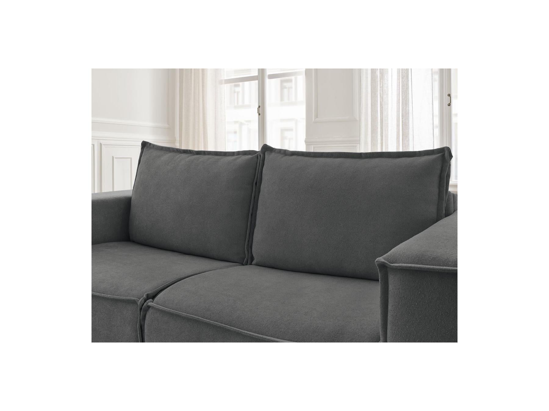 Chelsea - Straight Convertible Sofa with Express Opening - Textured Fabric - 160 x 200