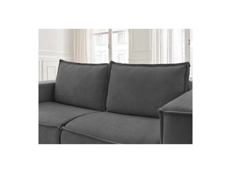 Canapé Droit Convertible Ouverture Express - Chelsea - Tissu Texturé - 160X200