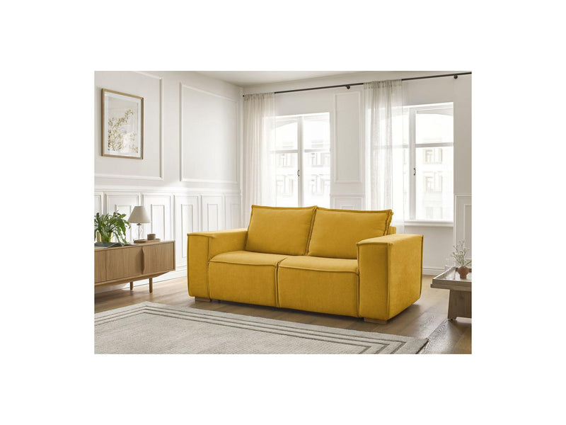 Canapé Droit Convertible Ouverture Express - Chelsea - Tissu Texturé - 160X200