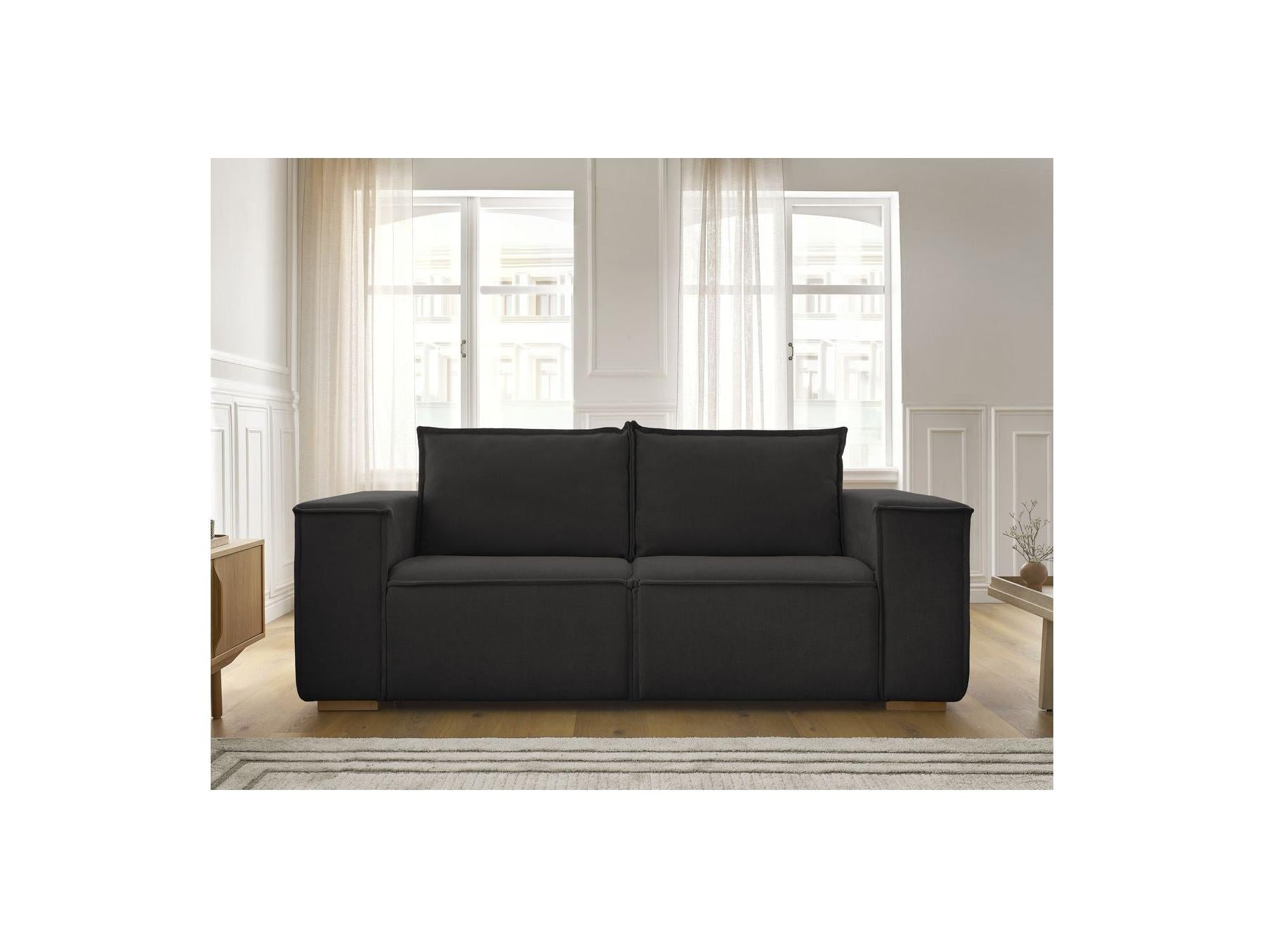 Chelsea - Straight Convertible Sofa with Express Opening - Textured Fabric - 160 x 200