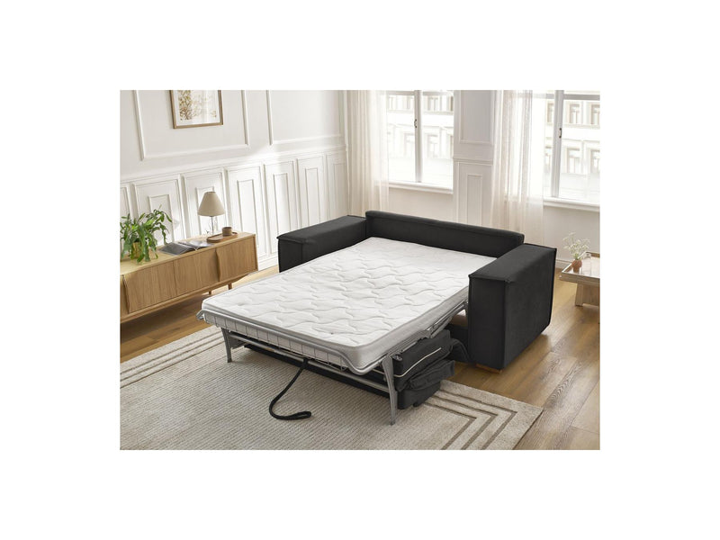 Canapé Droit Convertible Ouverture Express - Chelsea - Tissu Texturé - 160X200