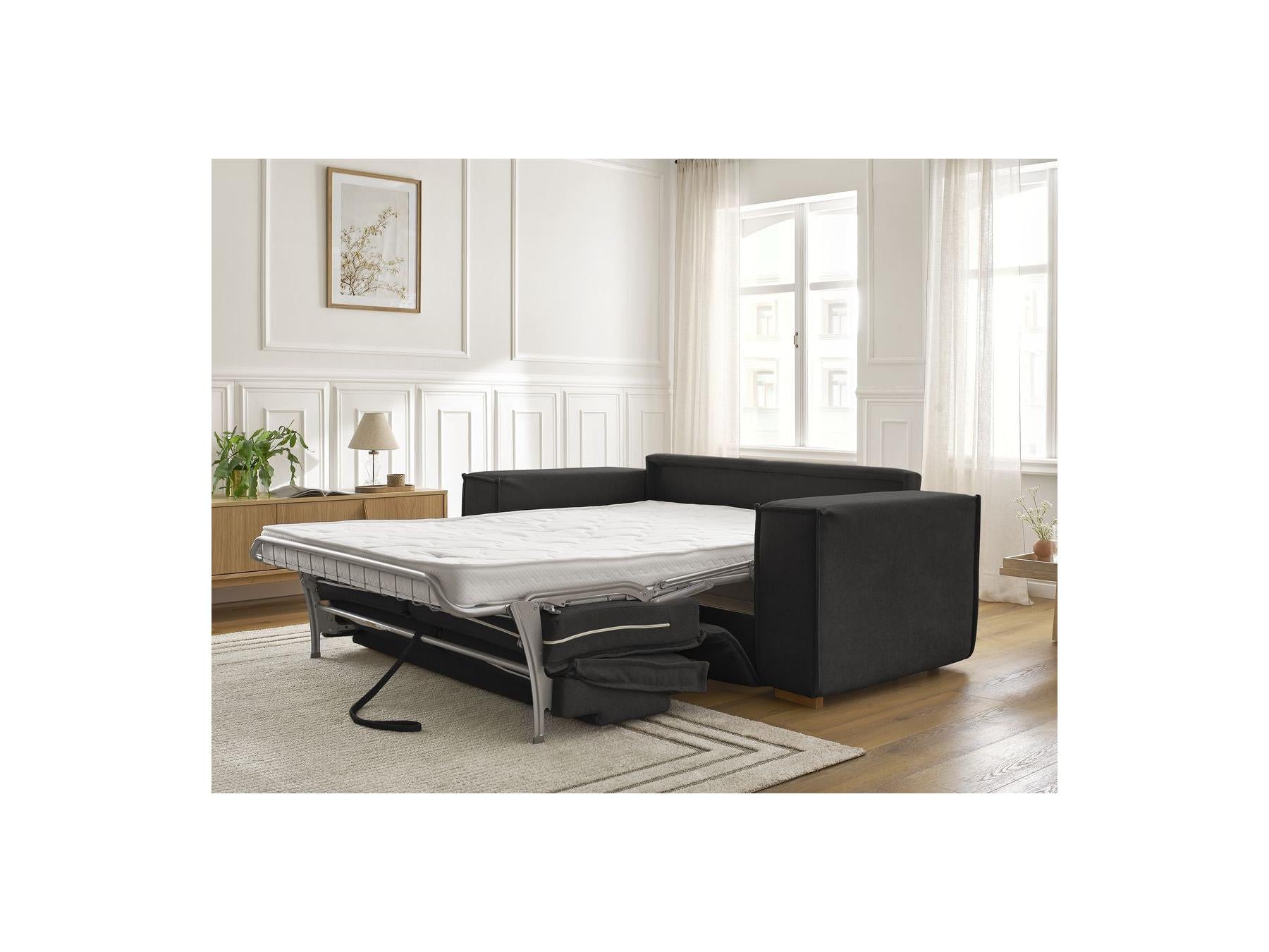 Chelsea - Straight Convertible Sofa with Express Opening - Textured Fabric - 160 x 200