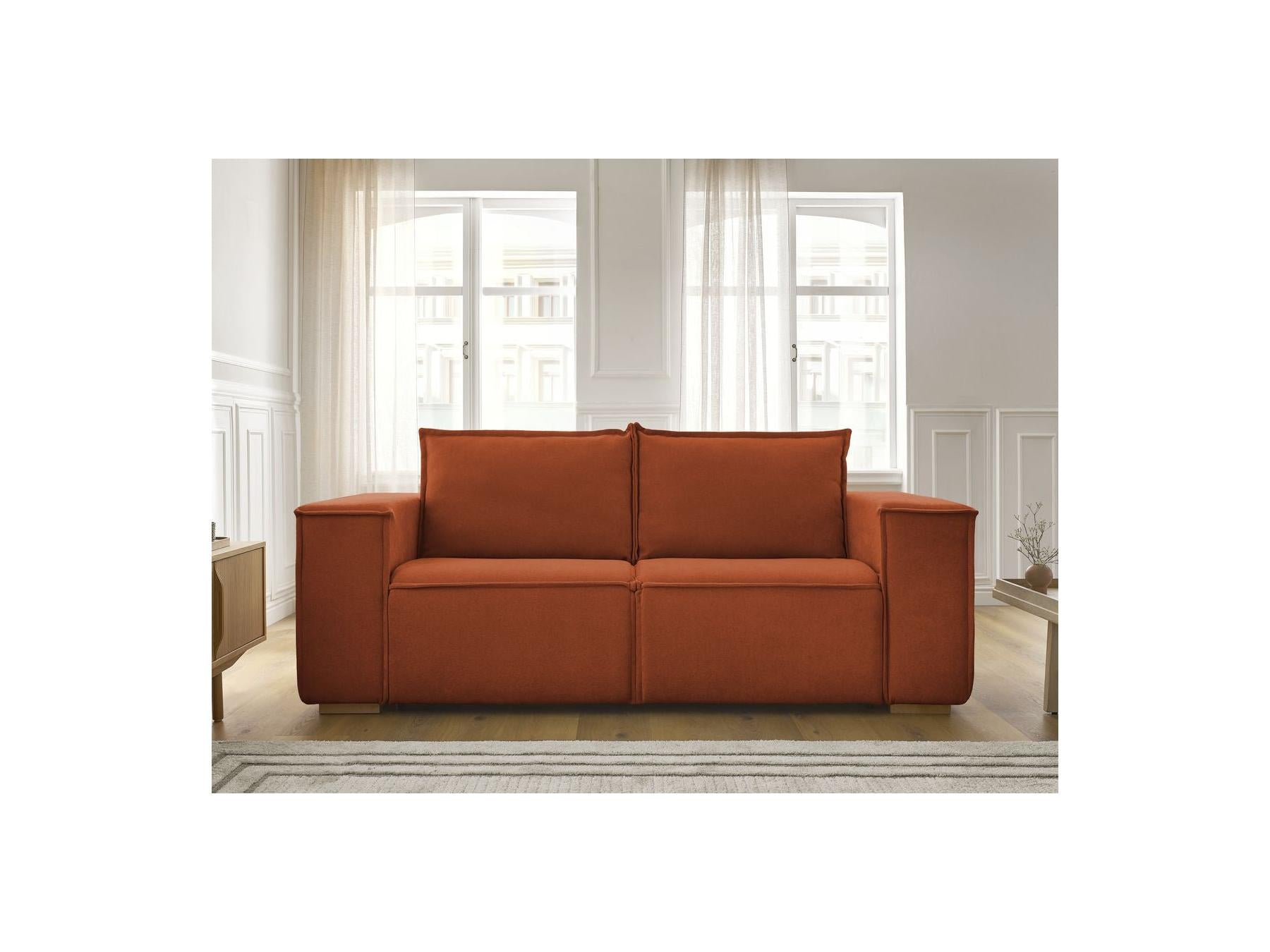 Chelsea - Straight Convertible Sofa with Express Opening - Textured Fabric - 160 x 200