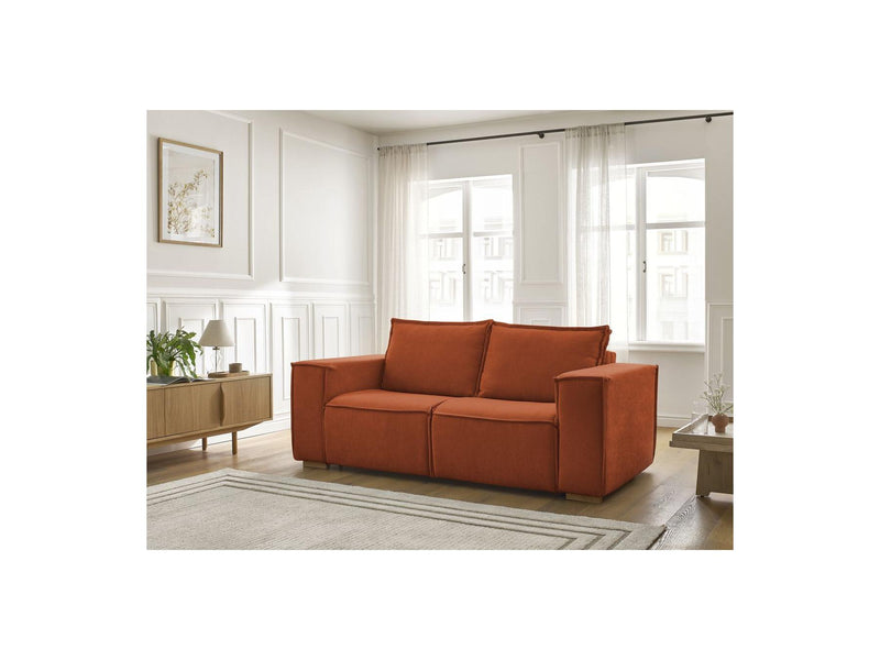 Canapé Droit Convertible Ouverture Express - Chelsea - Tissu Texturé - 140X200