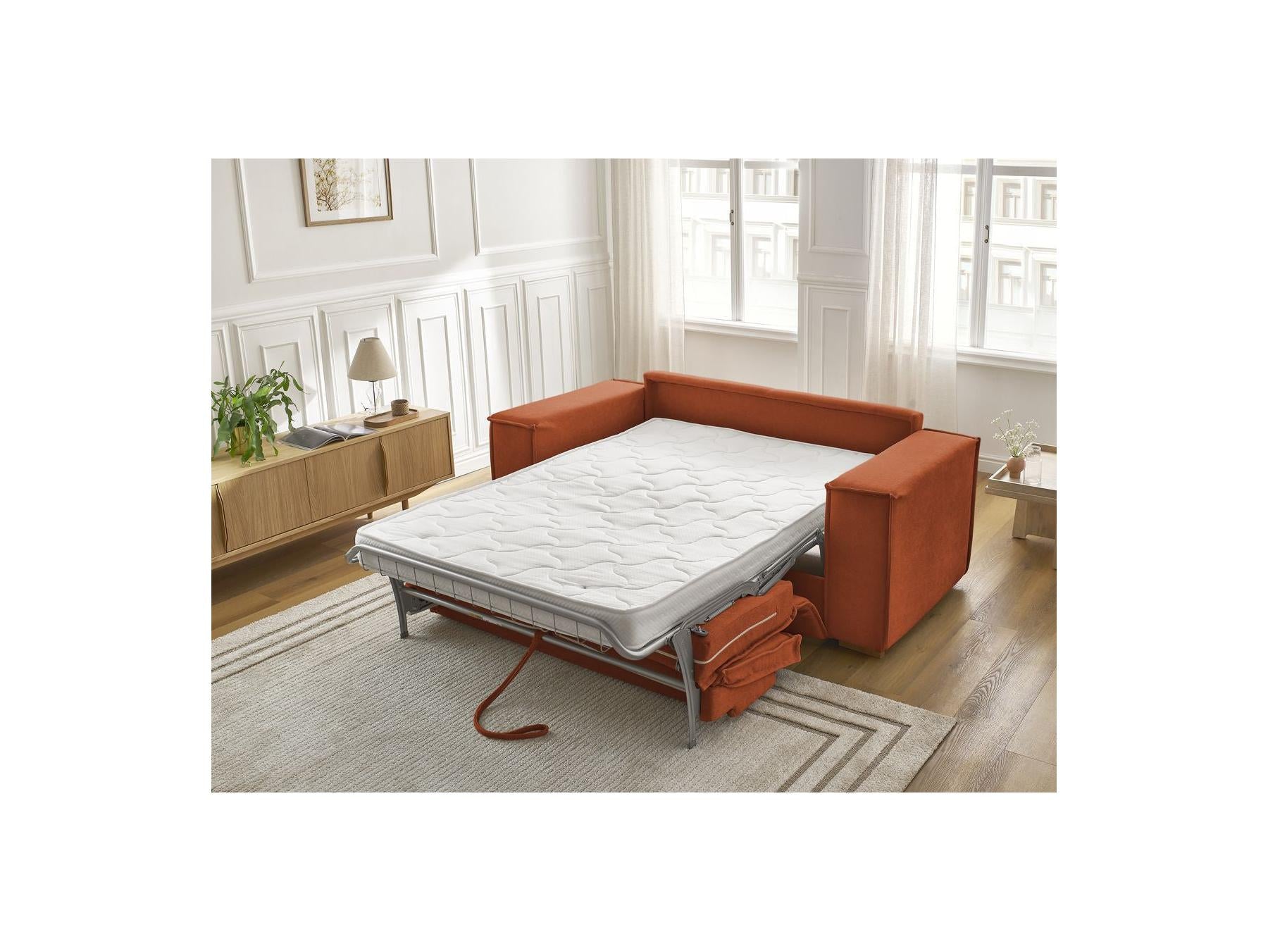 Chelsea - Straight Sofa Bed with Express Opening - Textured Fabric - 140X200
