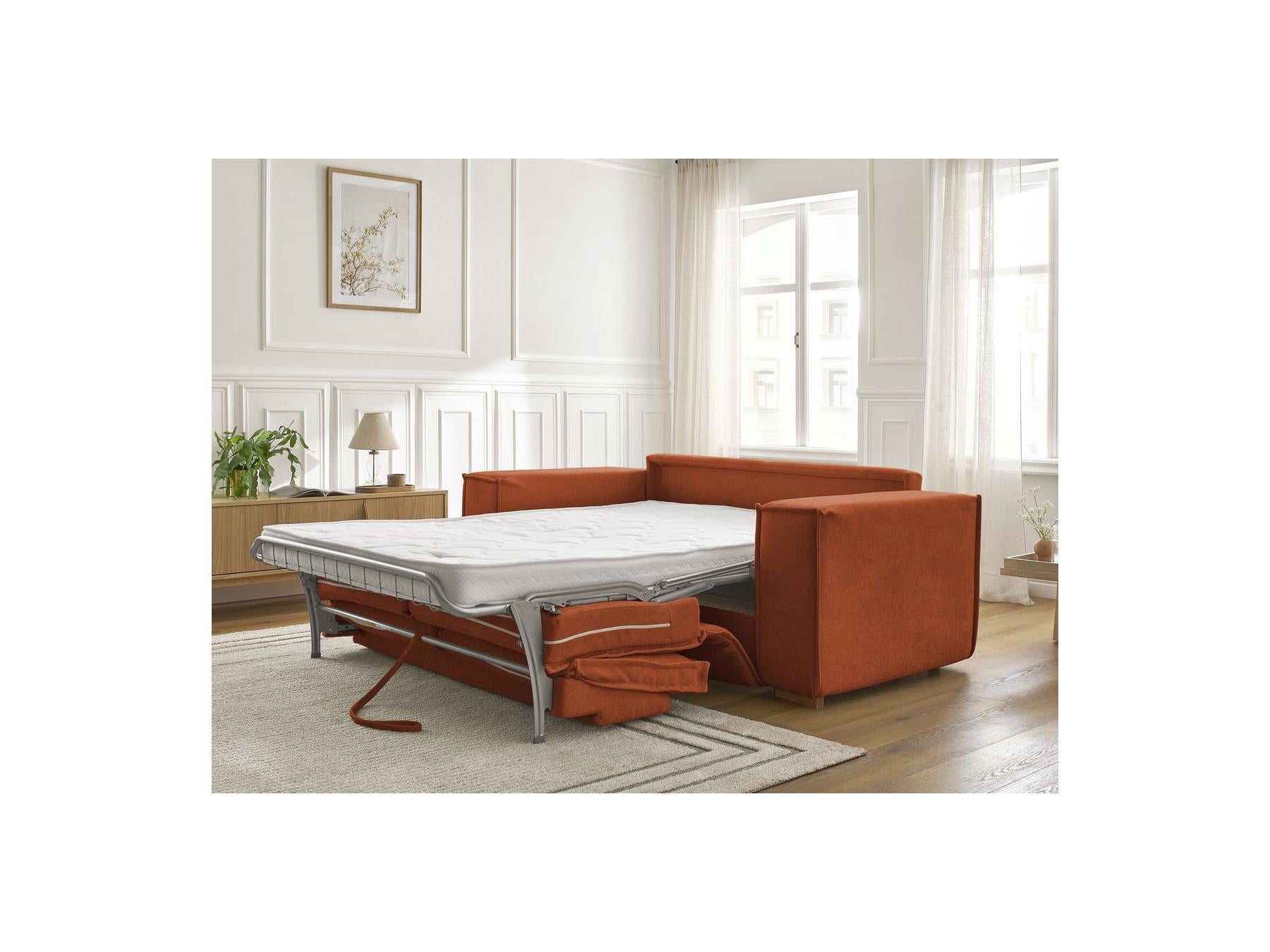 Chelsea - Straight Convertible Sofa with Express Opening - Textured Fabric - 160 x 200