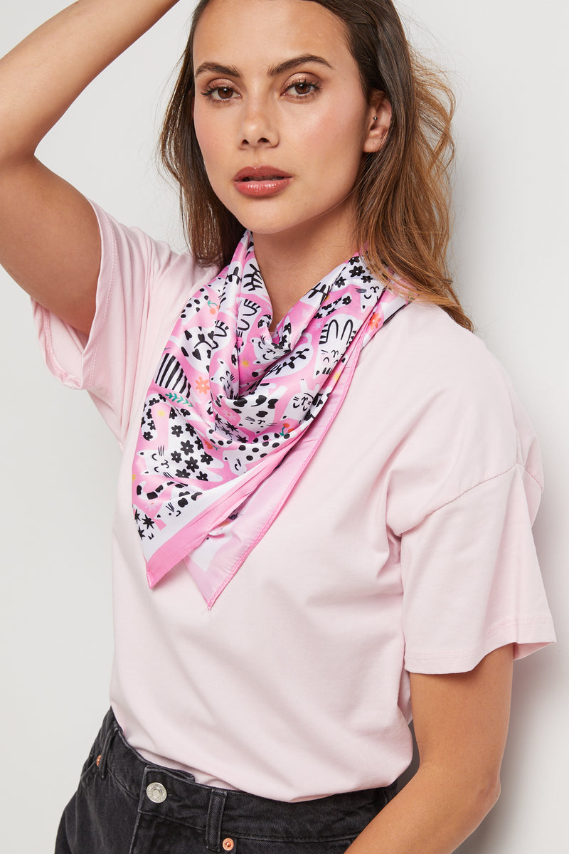 Bufanda - Rosa - Mujer