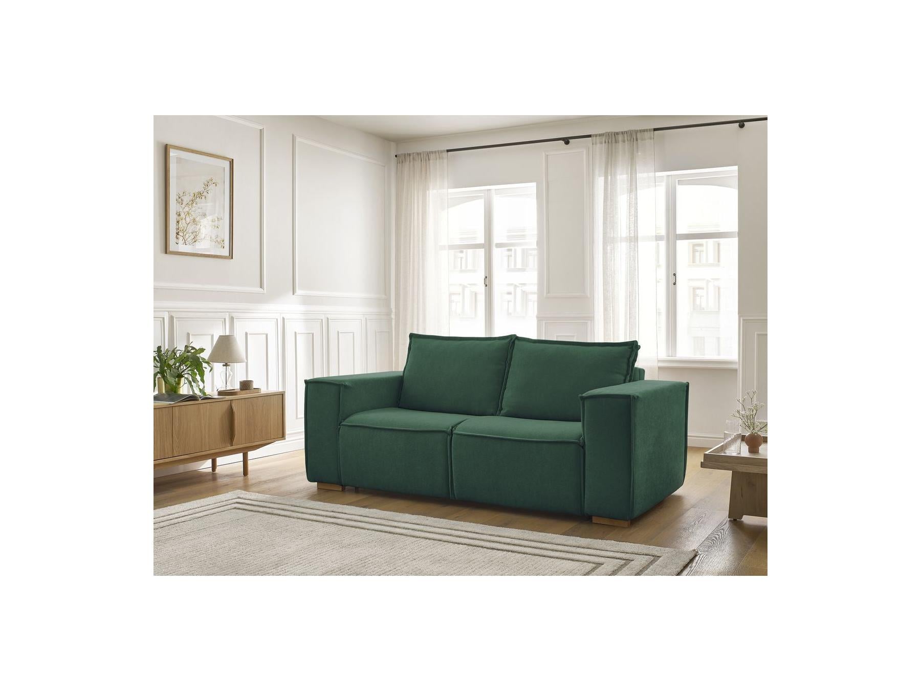Chelsea - Straight Convertible Sofa with Express Opening - Textured Fabric - 160 x 200