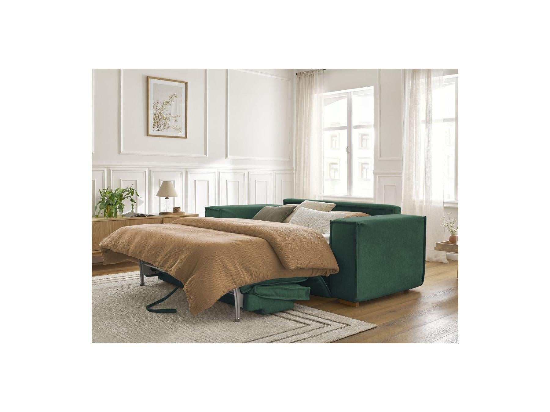 Chelsea - Straight Convertible Sofa with Express Opening - Textured Fabric - 160 x 200