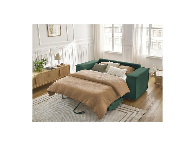 Canapé Droit Convertible Ouverture Express - Chelsea - Tissu Texturé - 160X200