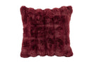 Coussin Garni Bubble Rabbit Fur - Set De 2 - 45x45cm - Rouge