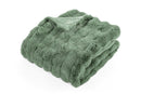 Bubble Rabbit Fur Throw - 130x180cm - Greensage