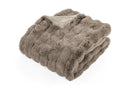 Bubble Rabbit Fur Throw - 130x180cm - Taupe