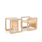 Set De 2 Chaises/Tables Montessori - Naturel