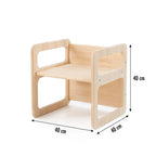 Set De 2 Chaises/Tables Montessori - Naturel