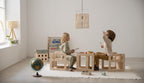 Set De 2 Chaises/Tables Montessori - Naturel