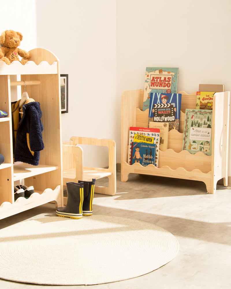Bibliothèque En Tissu Waves - Naturel
