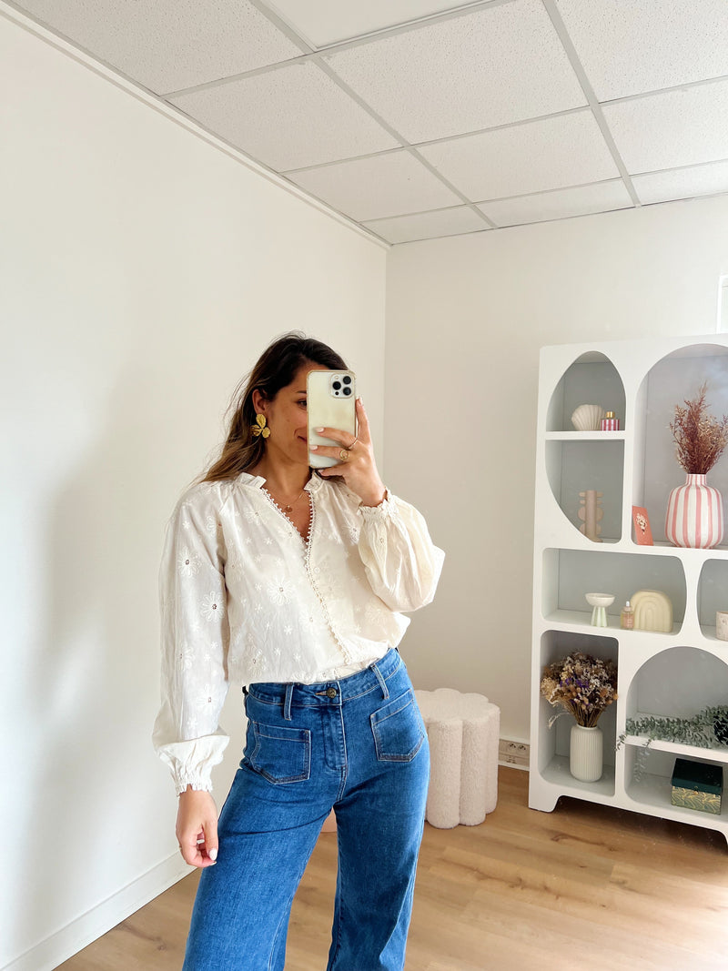 Blouse Brodée Amaya