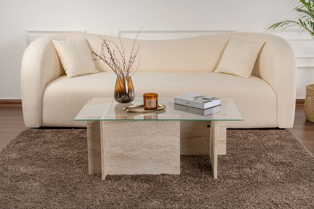 Vetrino - Mesa de Centro - Travertine