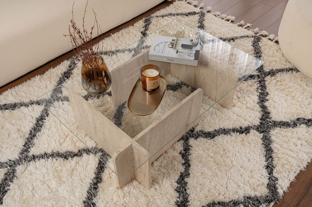 Flavio - Mesa de centro - Travertine