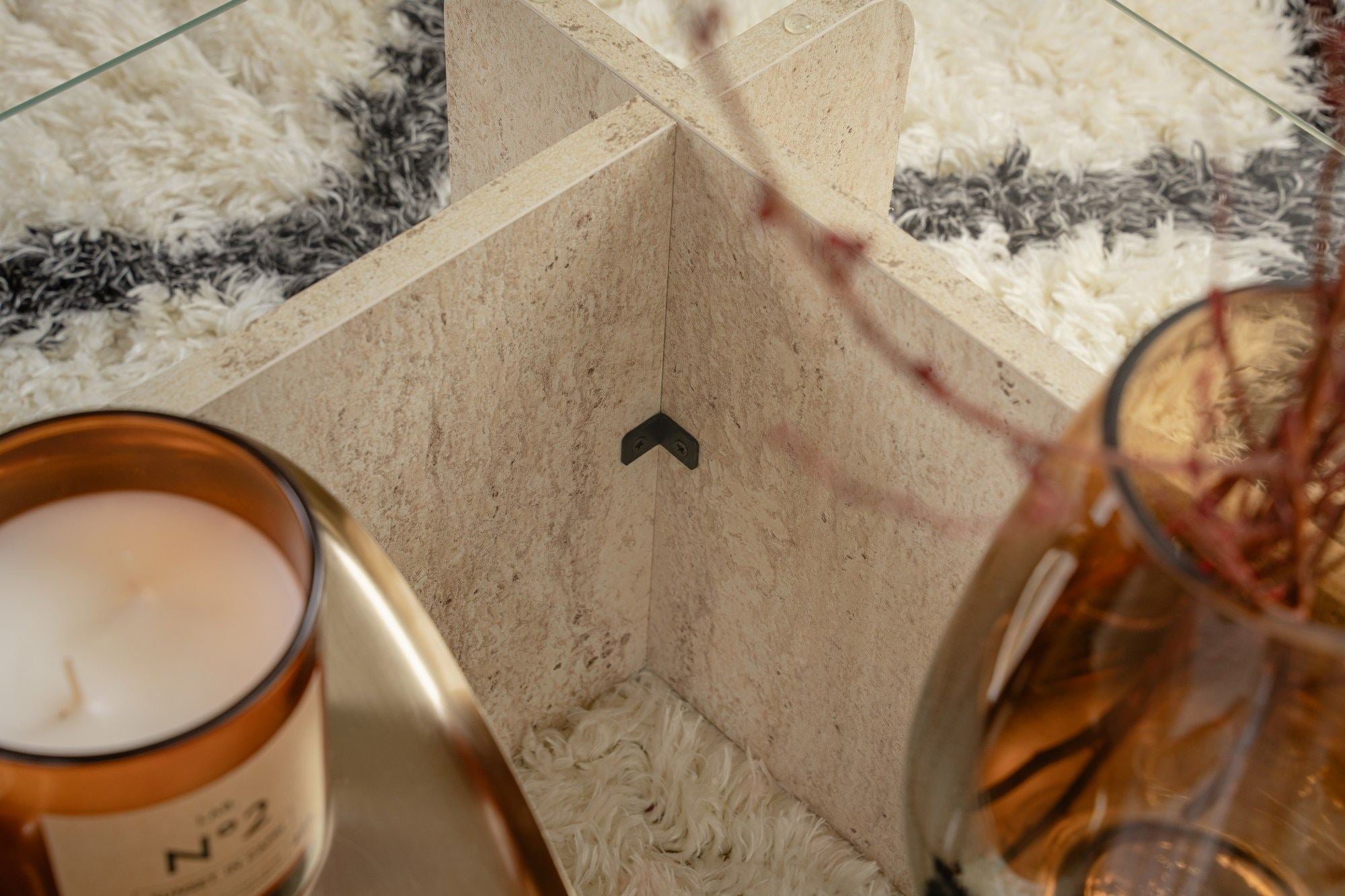 Flavio - Mesa de centro - Travertine