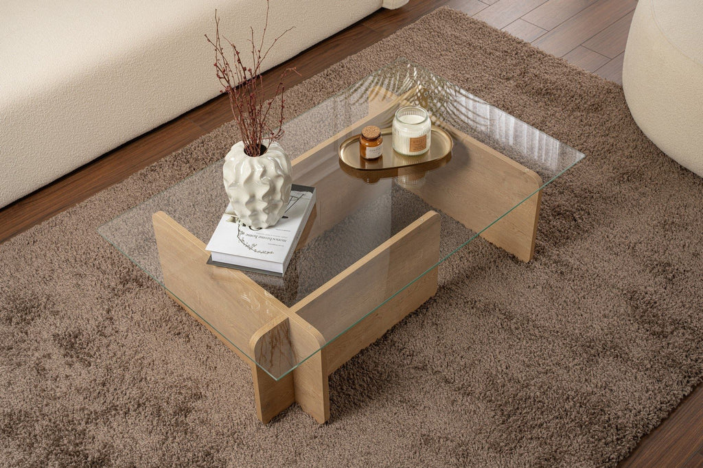 Flavio - Coffee Table - Honey Oak