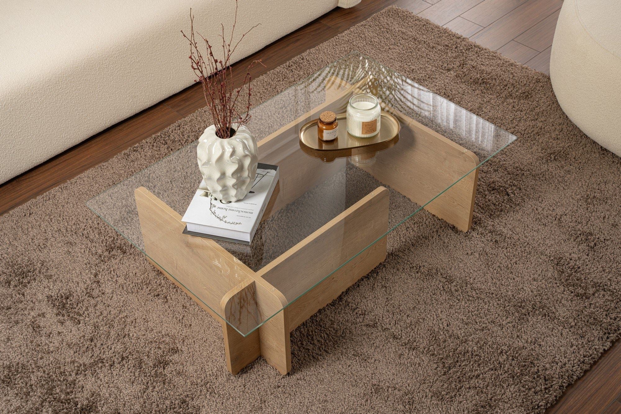 Flavio - Coffee Table - Honey Oak