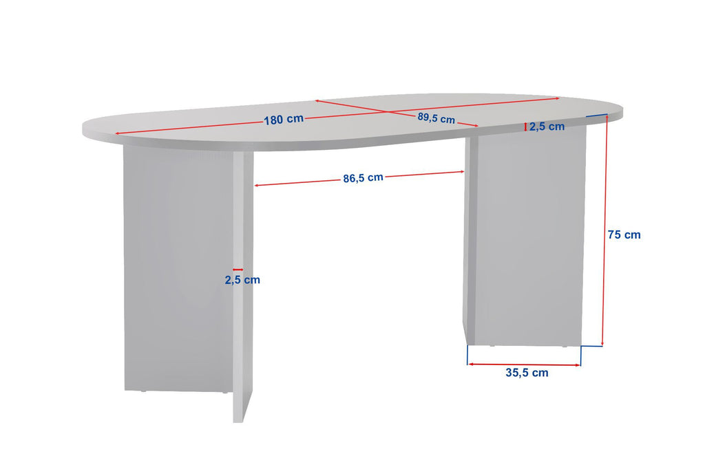 Sablin - Table à Manger - Milano Walnut