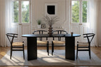 Sablin - Dining Table - Black Wood