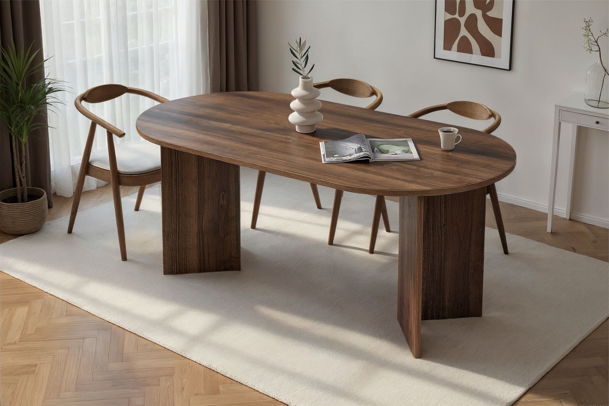 Sablin - Dining Table - Venezia Walnut