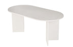 Sablin - Dining Table - White Wood