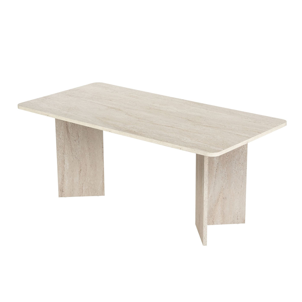 Linza - Dining Table - Travertine