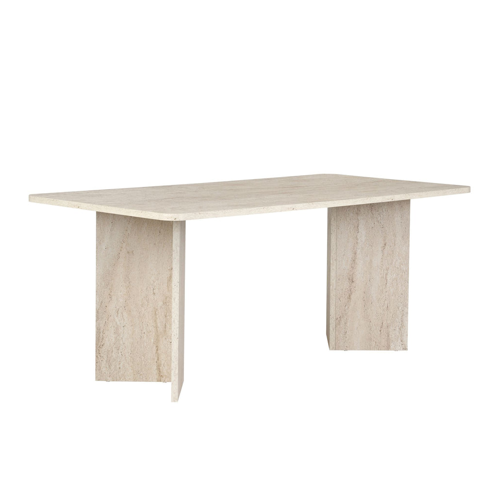 Linza - Dining Table - Travertine