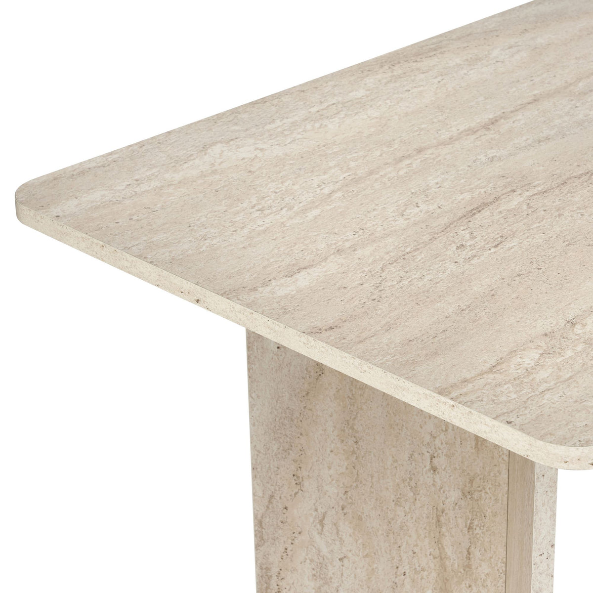 Linza - Dining Table - Travertine