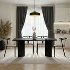 Linza - Dining Table - Black Wood