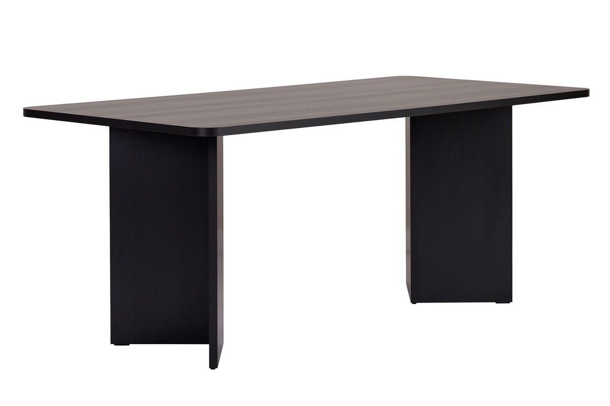 Linza - Dining Table - Black Wood