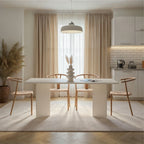 Linza - Dining Table - White Wood