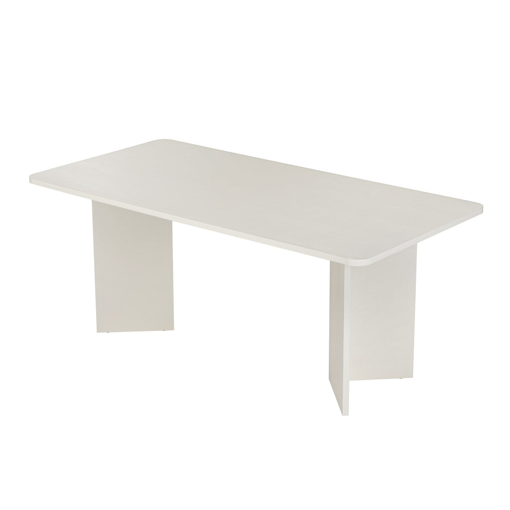Linza - Dining Table - White Wood